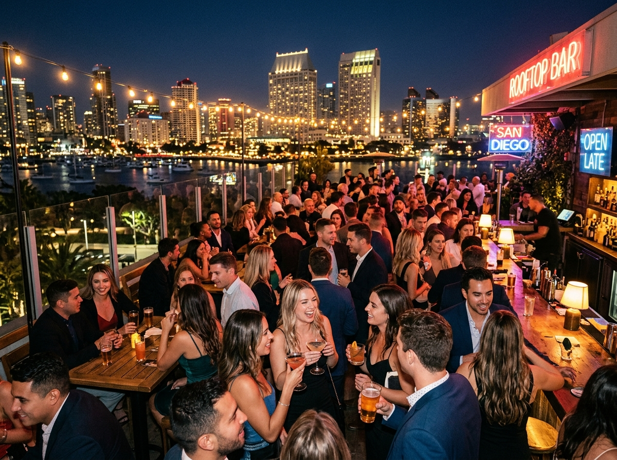 Page: Das Nachtleben in San Diego. Context: Das Nachtleben in San Diego 0